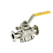 MD-918TC, 3 Piece High Purity Ball Valves, Tube Bore , Tri-Clamp